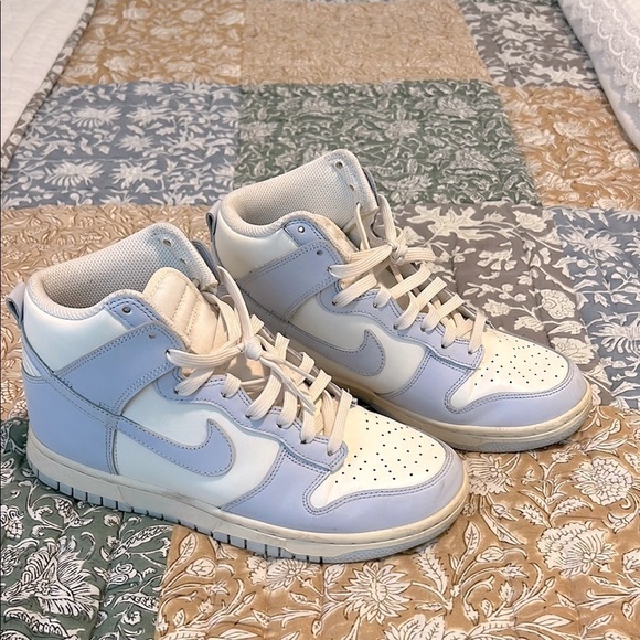 Nike Dunk High Sail Football Grey Nike High-Top Sneakers Size 8 - Picture 2 of 14